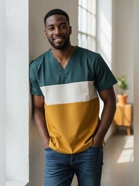 Men’s African Print Shirt | Custom Tailored| Size 43 | Premium Quality